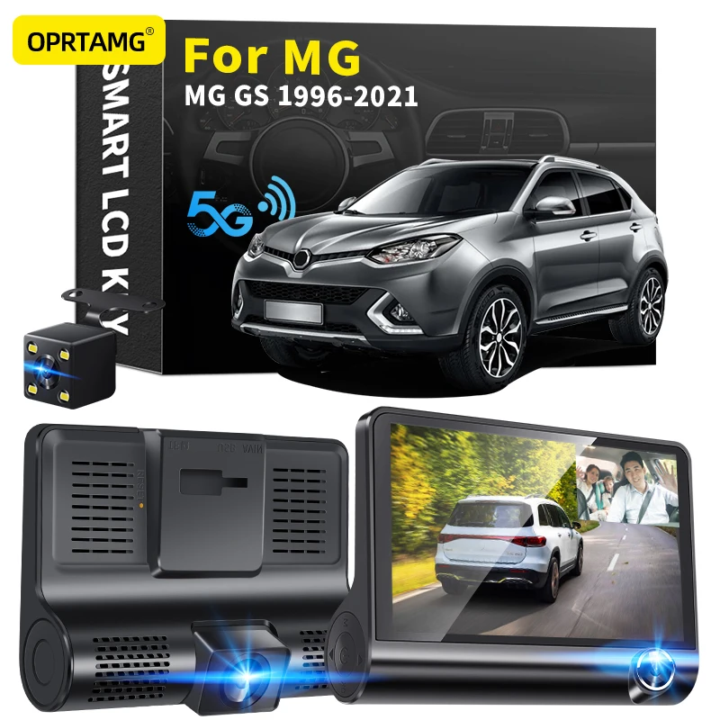 

OPRTAMG Dash Cam 540C6 Car DVR 3 Cameras Lens 4.0 Inch 1080P dashcam For MG GS 1994 1995 1996 1997-2017 2018 2019 2020 2021 2022