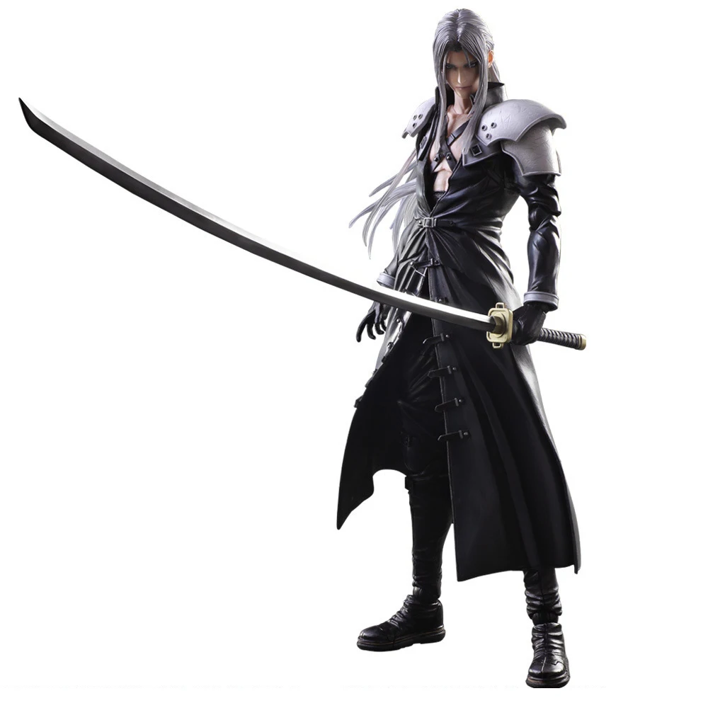 

Anime Game FF VII Sephiroth 10" PVC Action Figure Playarts Kai Figurine Collection Model Play Arts FF7 Original Box