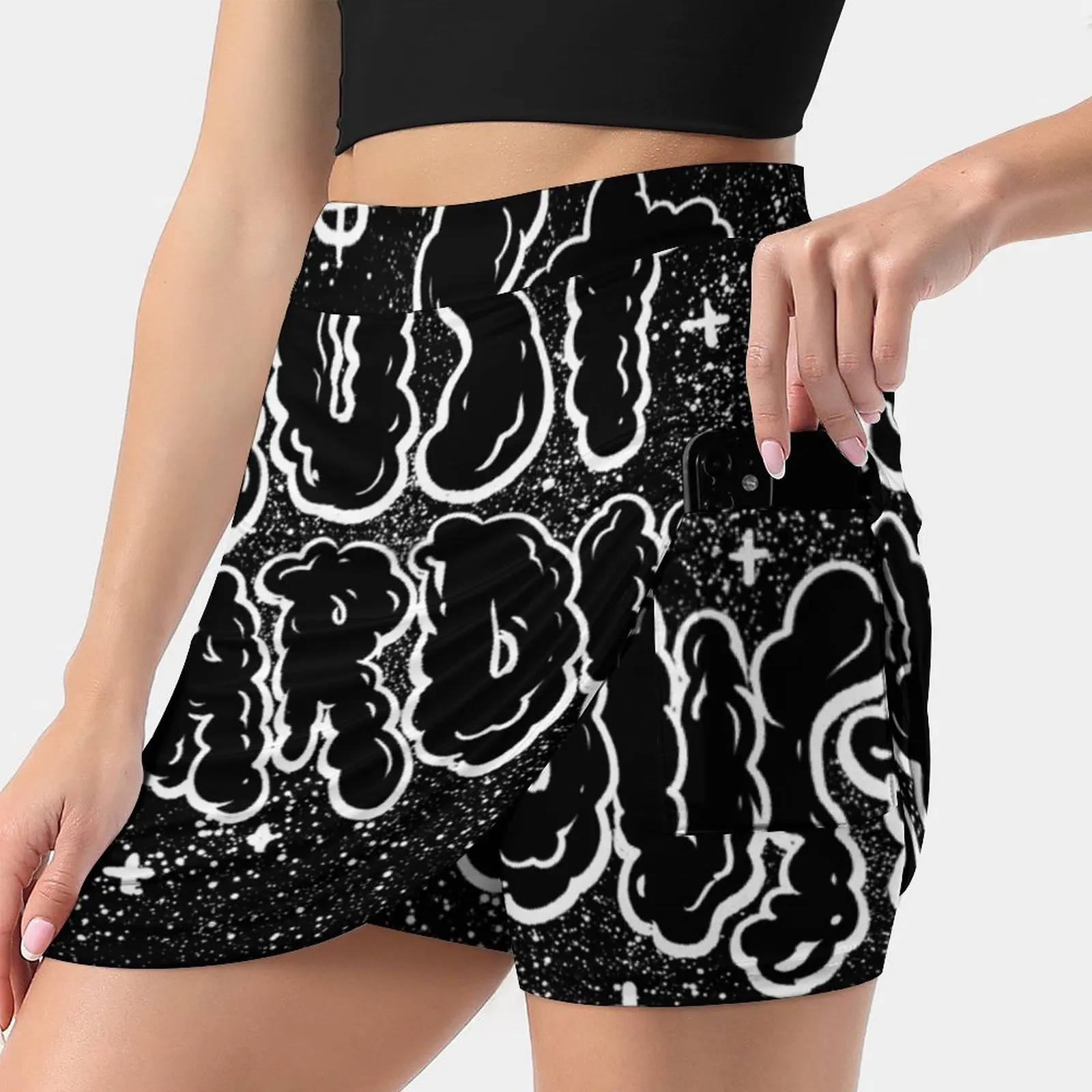 

Just Skirts Woman Fashion 2022 Pant Skirt Mini Skirts Office Short Skirt Spaces Stars Cosmic Galaxy Nebula Cartoon
