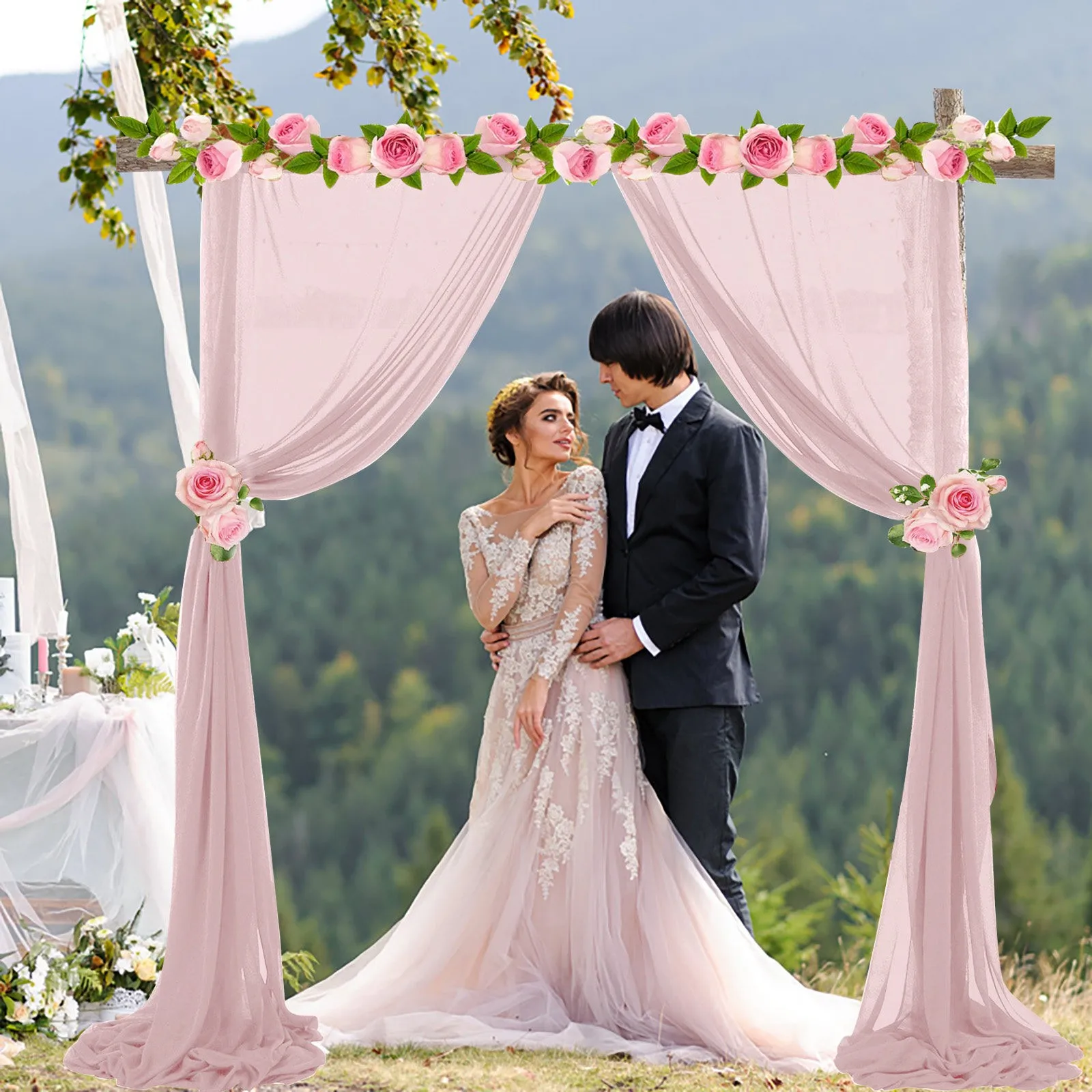 

Свадебная драпировочная ткань, белая свадебная драпировка, драпировка, прозрачная занавеска для свадебной вечеринки, Потолочный декор