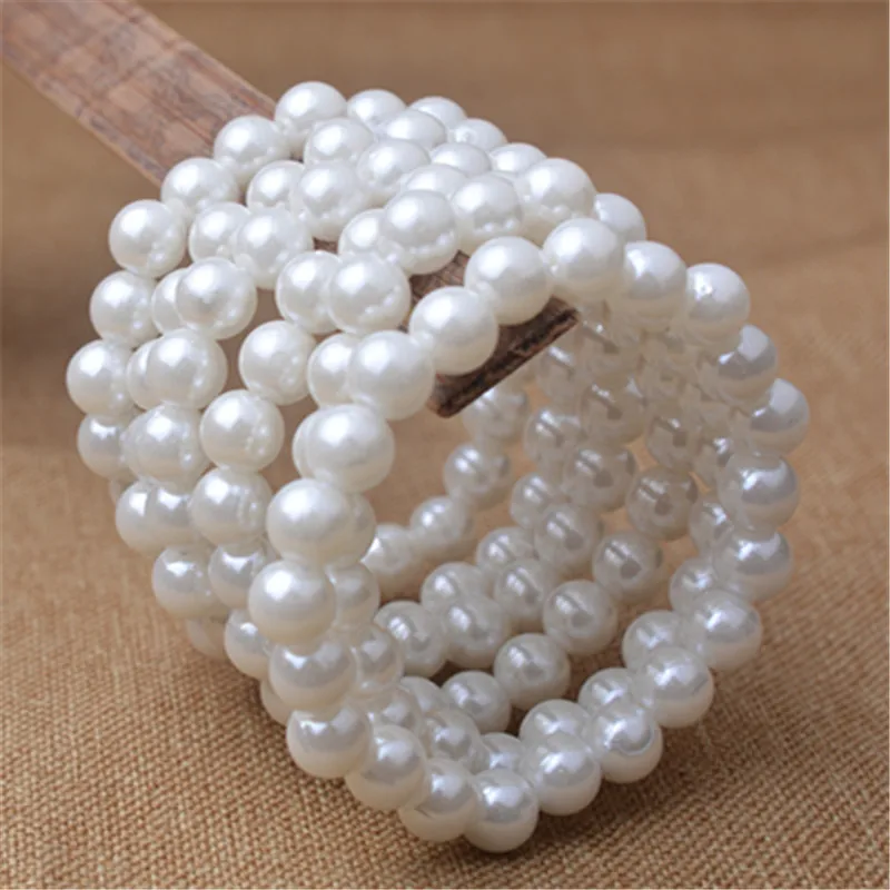 Браслет из искусственного жемчуга женский маленький браслет с жемчугом прочные