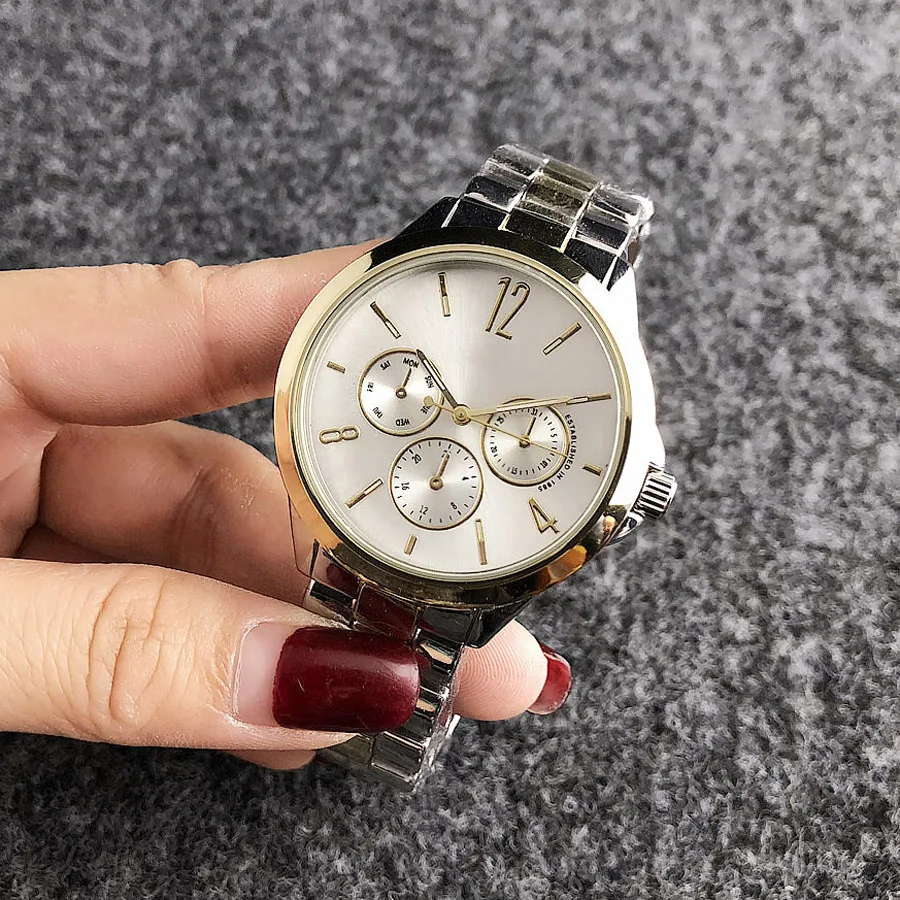 

2022 Brand Women's Casual Watches Quartz Stainless Steel Wrist Watch Luxury Women Fashion Dress Rhinestone Watch Free shipping