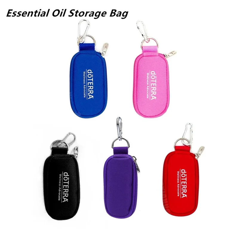 

Essential Oil Bottles Storage Bag Carrying Portable Travel Holder Case Pouch Organizer Rangement Cosmetic Bag