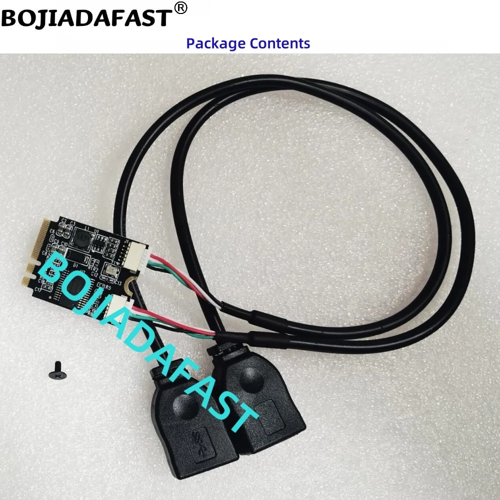 2 * разъем USB 2.0 типа A к адаптеру M.2 NGFF KEY A + E с удлинительным кабелем 0,3 м (art.: 3920cf199aa57) - 3920cf199aa57