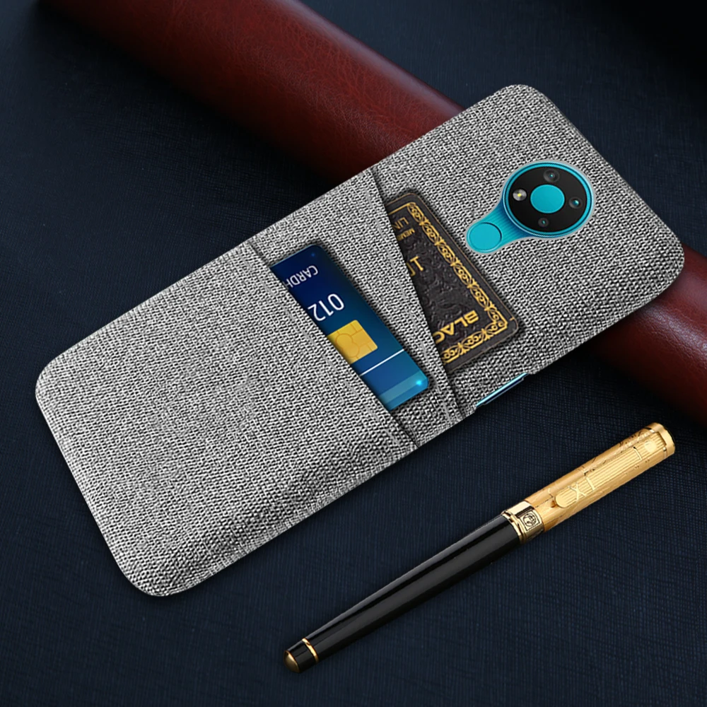 

Wallet Case For Nokia 3.4 Case Luxury Fabric Dual Card Phone Cover For Nokia 3.4 Nokia3.4 Case Coque for Nokia 3.4 TA-1288 Funda