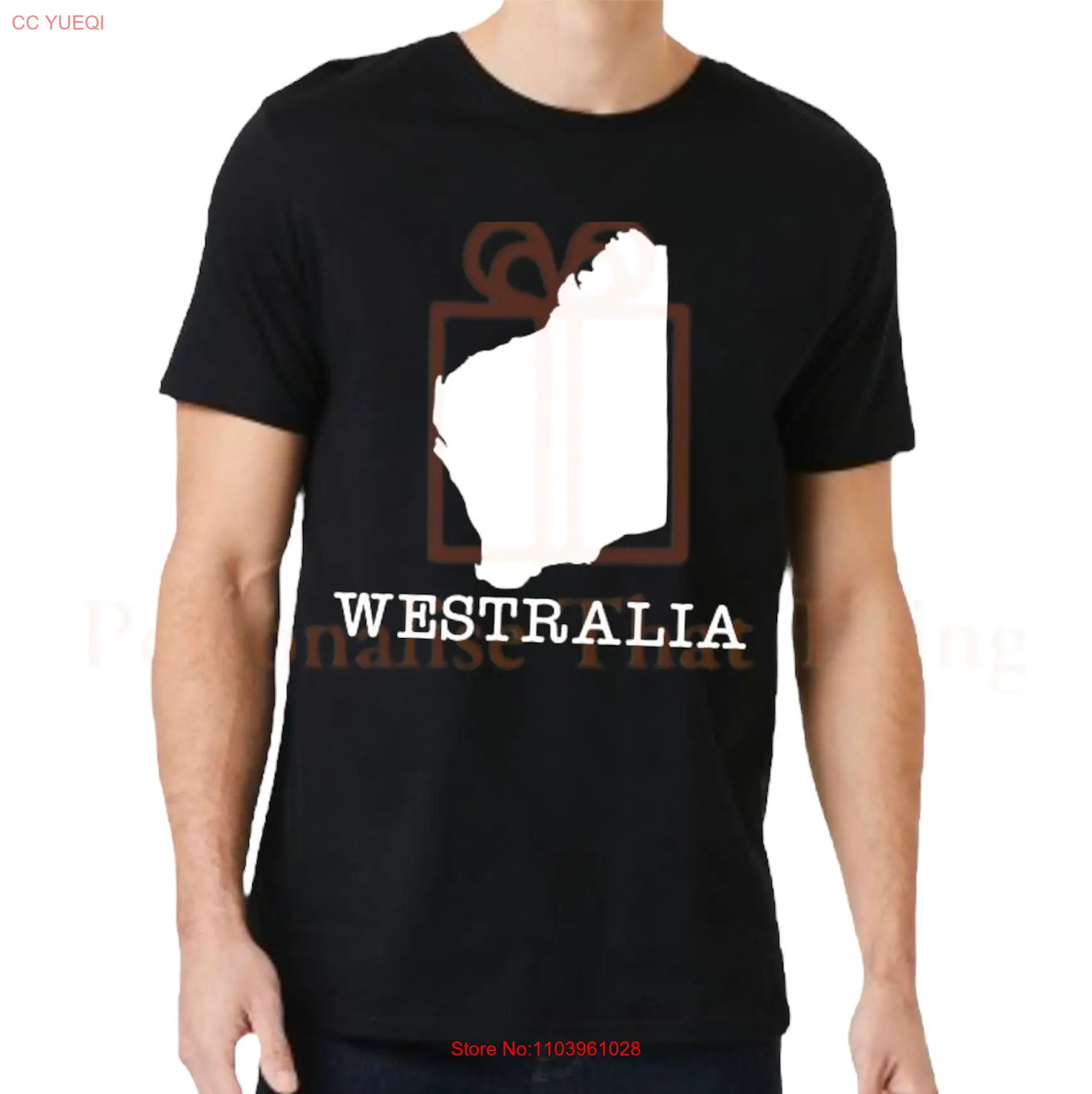 Мужская футболка Westralia Western Australia Perth с длинными или короткими рукавами