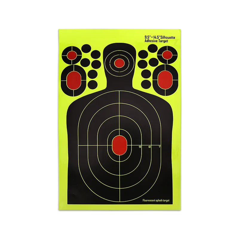 

Half-length Humanoid Shooting Target Paper Fluorescent Sticker Aiming Gun Rifle Pistol Shooting Target Sticker