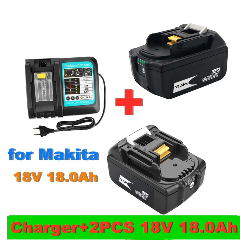 

18V 18.0Ah Rechargeable Battery 18000mah LiIon Battery Replacement Power Tool Battery for MAKITA BL1860 BL1830+Free Shipping