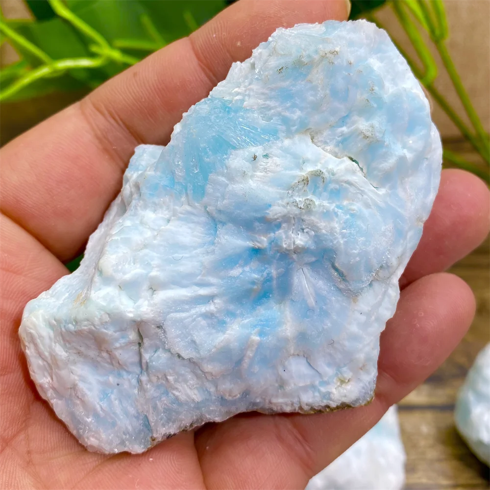 

Larimar Natural Raw Gemtone Quartz Crystals Healing Stones Specimen Reiki Wichcraft Energy Home Spiritual Decoration For Room