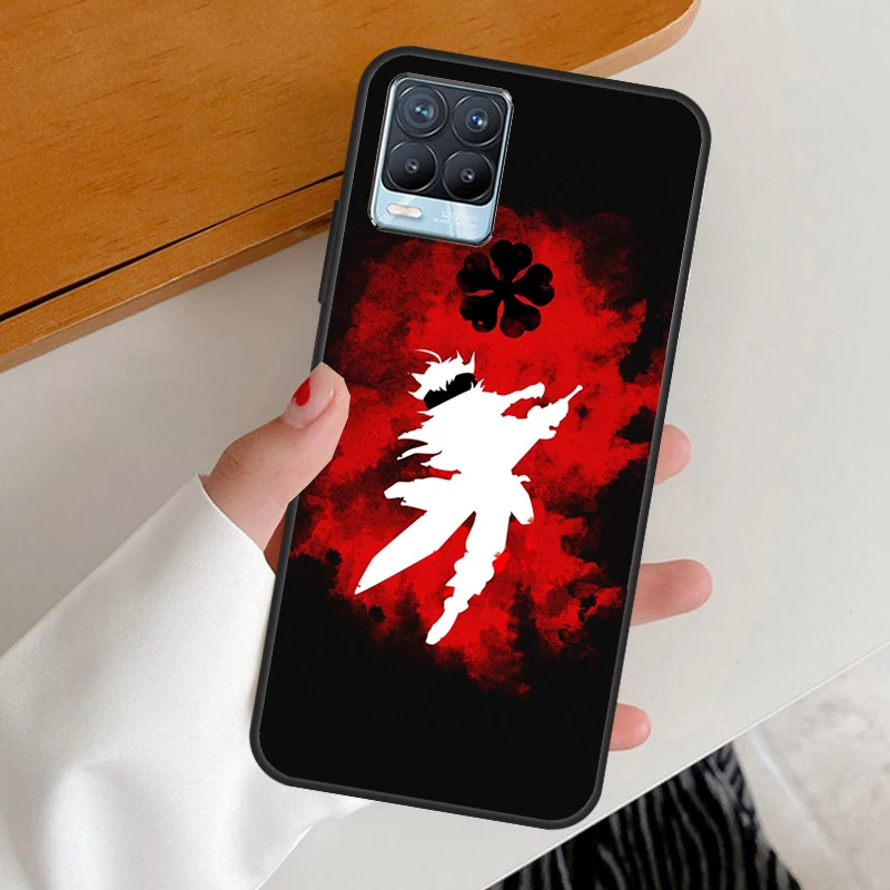 Черный клевер меч для обитателя демонов Realme 9 Pro 8 8i 9i Q3s GT Neo 2 Master чехол телефона