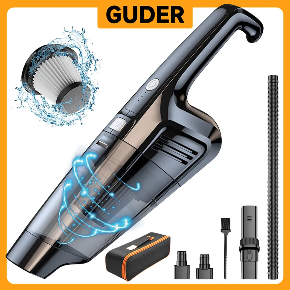 

GUDER 2 Speed 120W Brushless Motor Wireless Vacuum Cleaner Handheld Mini Powerful Cordless Vacuuming For Car Home Less 75db