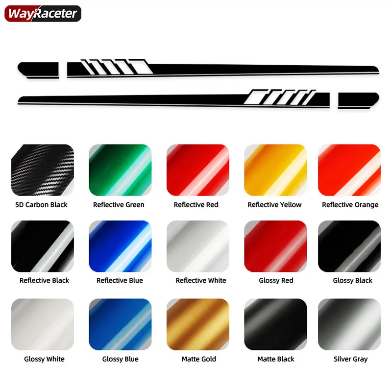 Наклейка с боковыми полосками 1 графическая наклейка для Mercedes Benz W166 W164 W163 ML класс