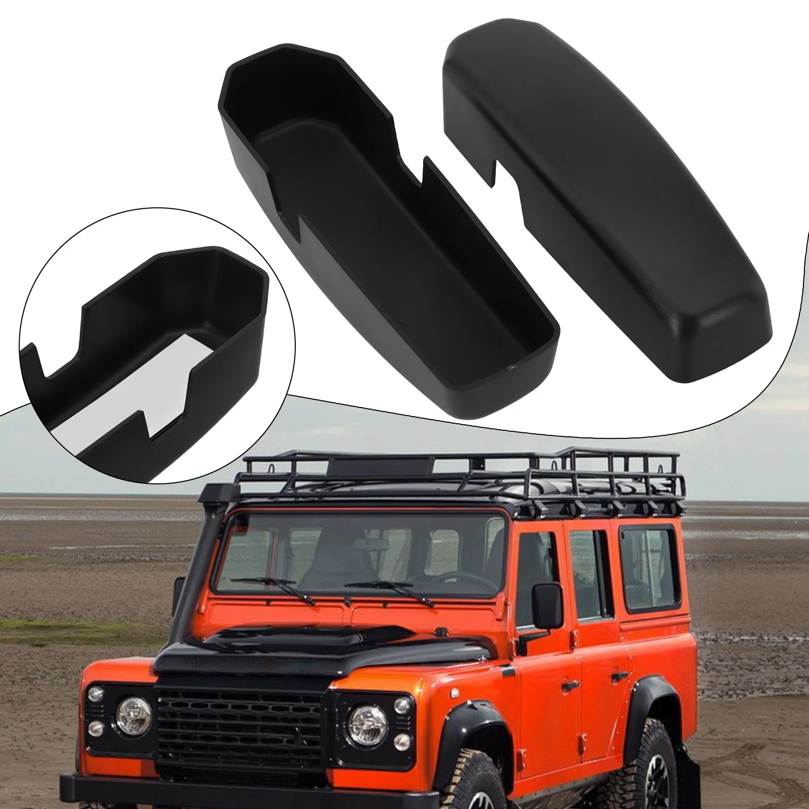 2 шт. чехлы на кронштейны для поддержки ветрового стекла Land Rover Defender SVX пластиковый