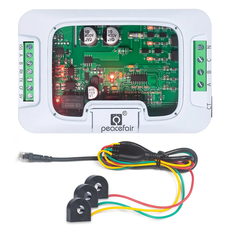 

Peacefair PZEM-6L24 трехфазный измеритель энергии