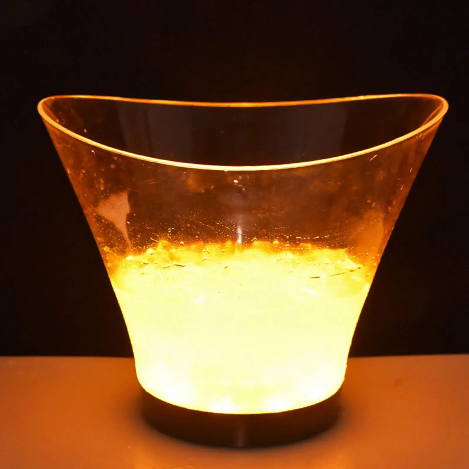 

Желтый светящийся охладитель для вина и напитков, 6 л, для дома, свадьбы, вечеринки, водонепроницаемый прочный портативный пластиковый держа...