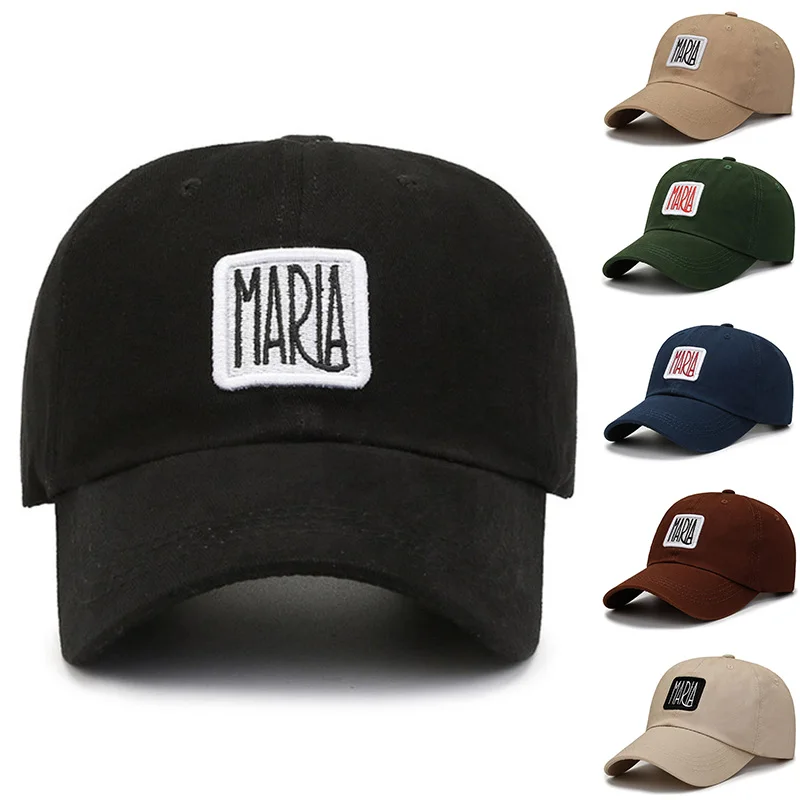 

Cotton Baseball Cap for Women and Men Fashion Snapback Cap Unisex Hip Hop Hats Korean Embroidery Summer Outdoor Sun Hats