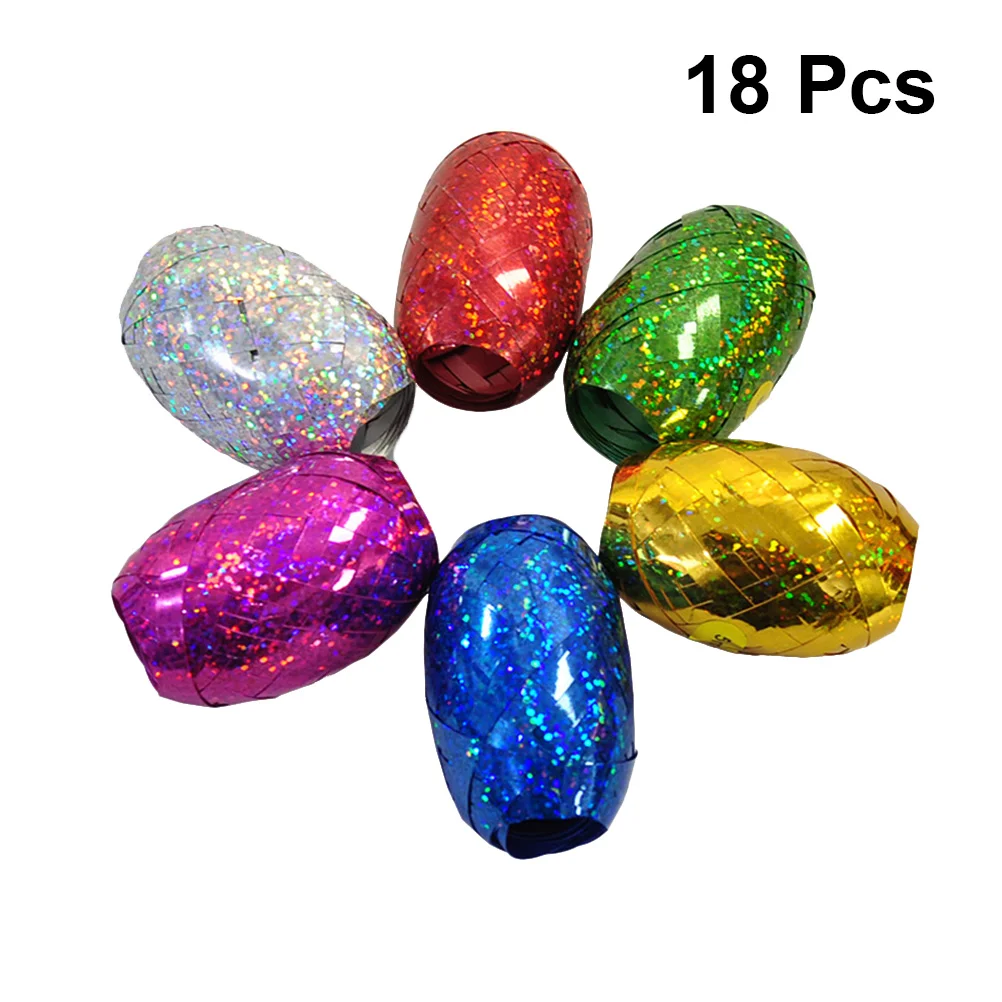 

Ribbon Metallic Balloon Decorative Curling Glitter Wrapping Gift Year New Ornamentsparty Roll String Shiny Craft