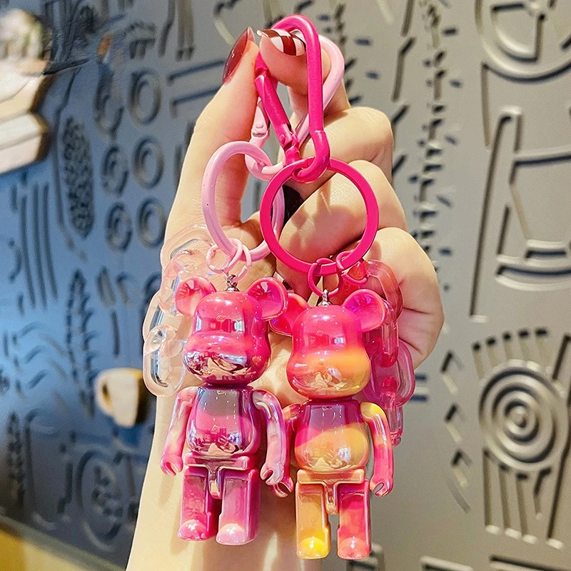 

Bag Pendant Keychain Cute Keychains Women Cartoon Creative Acrylic Personality Bear Portable Fashion Jewelry Accessories