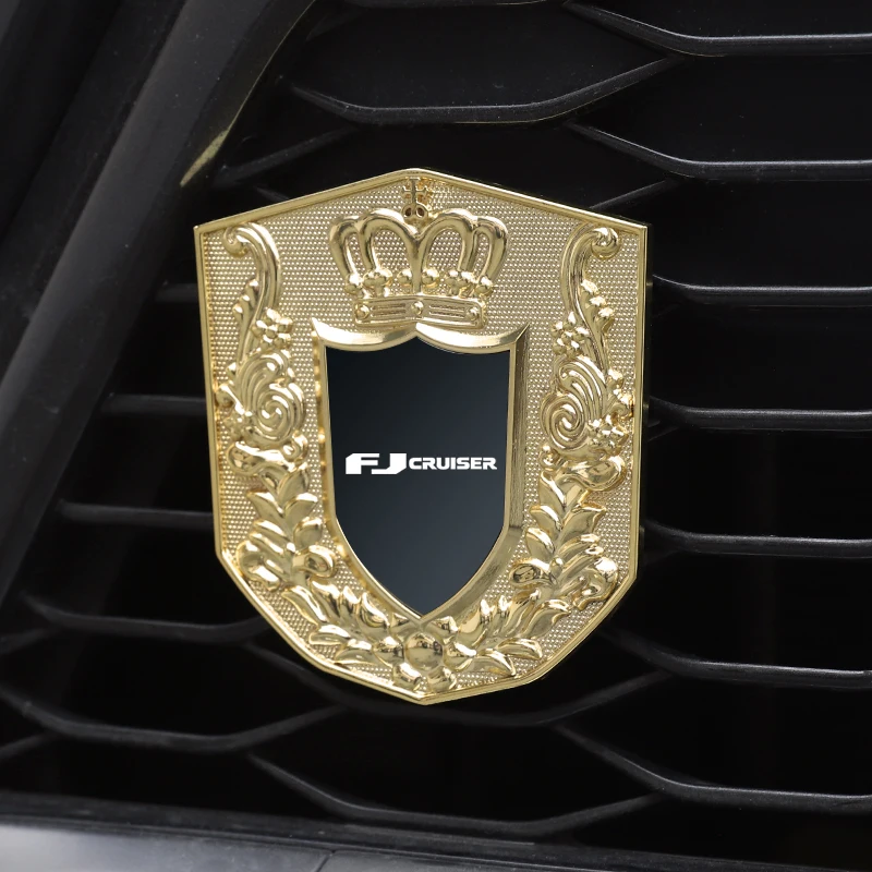 

Car front grille stickers, car metal badge badge stickers for Toyota FJ Cruiser llaveros para car with logo Accessories