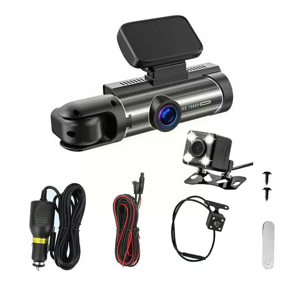 

Car Video Recorder DVR Dash Cam 150-degree Dual Lens Vision Loop G-Sensor Car Recording Accessories Camera Night X2S2