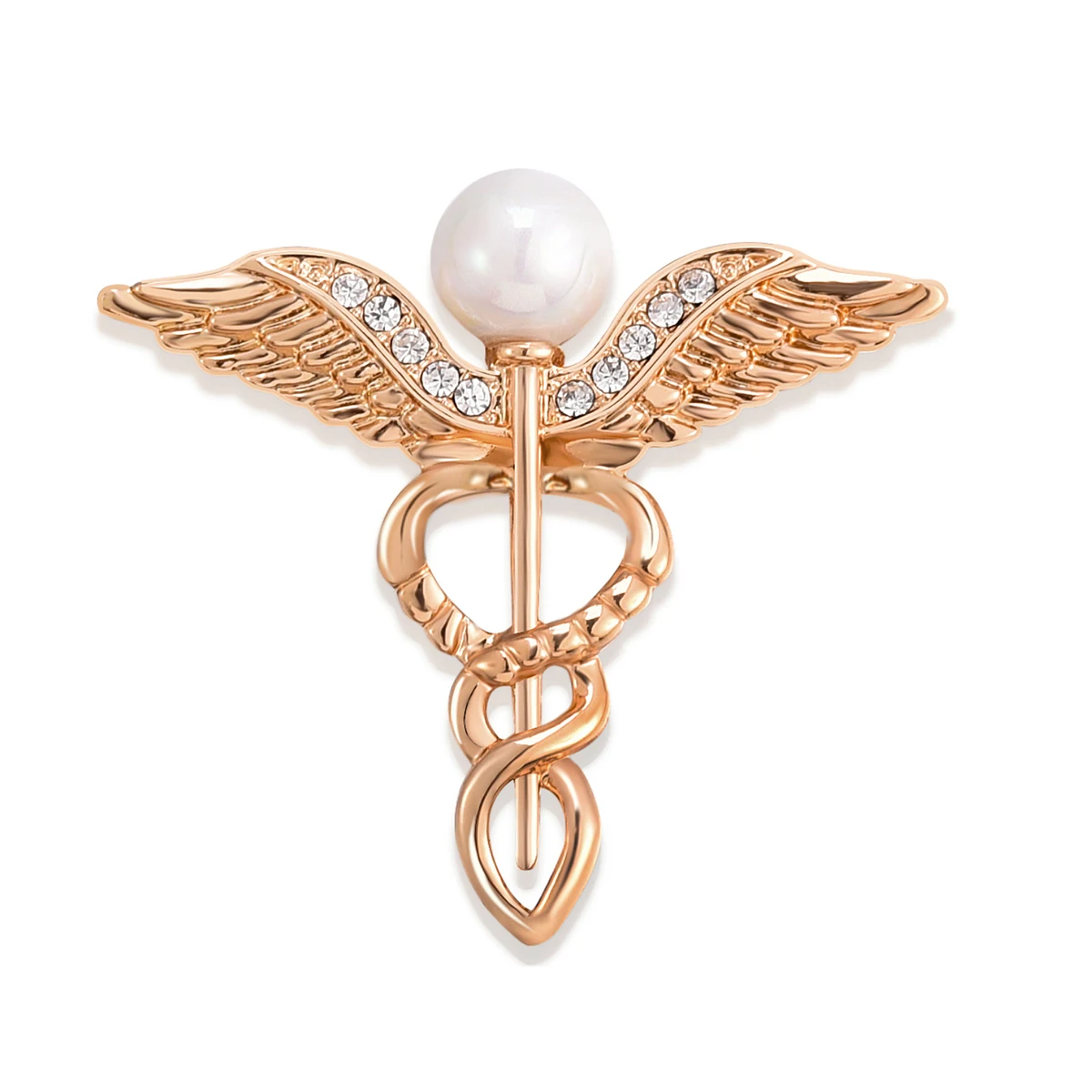 

20 шт. булавка значок медсестры булавка Asclepius аварийная жемчужная брошь больничное медицинское ювелирное изделие оптовая продажа