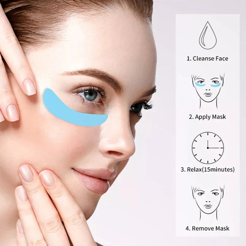 

Reusable Silicone Eye Patches Under Eye Pads Anti Wrinkle Removal Mask Face Forehead Neck Under Eye Care Dark Circle