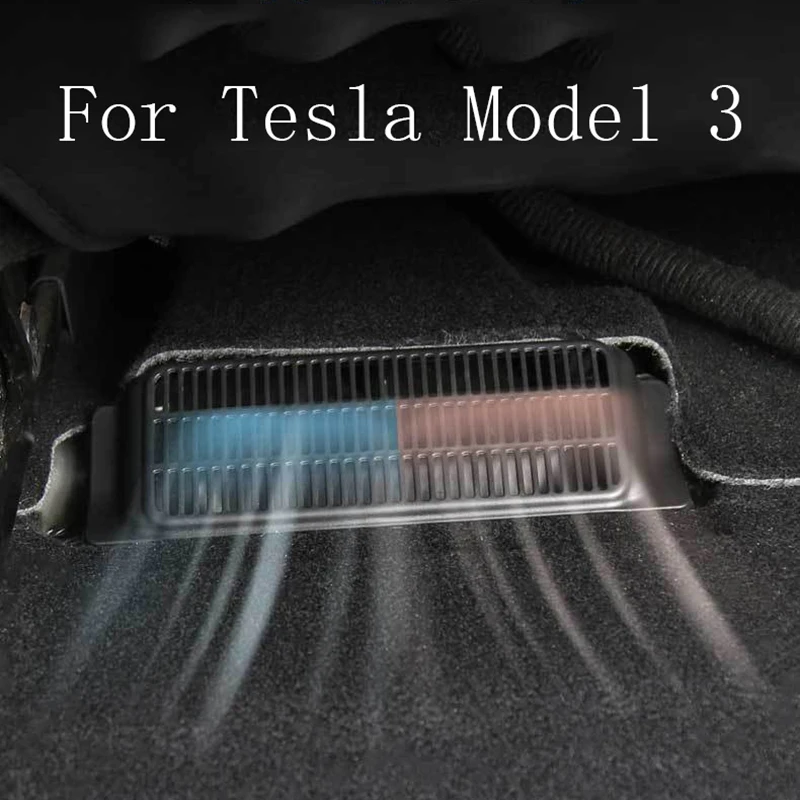 

Car Air Outlet Under Seat Protective Cover Patch for Tesla Model 3 Interior Back Air Outlet Vent Cover Anti-Blocking Under Seat