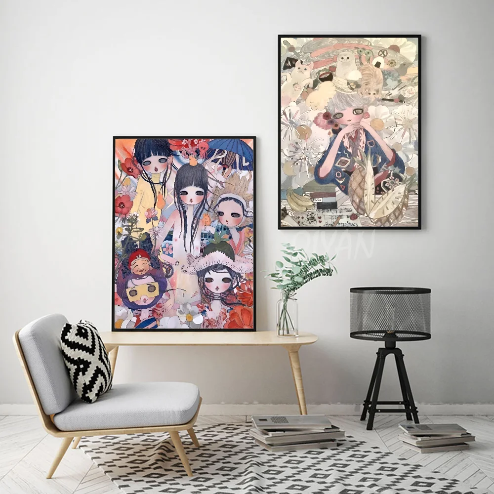 Aya Takano Art Poster Wall Home Decor Room Digital Painting Living Restaurant Kitchen