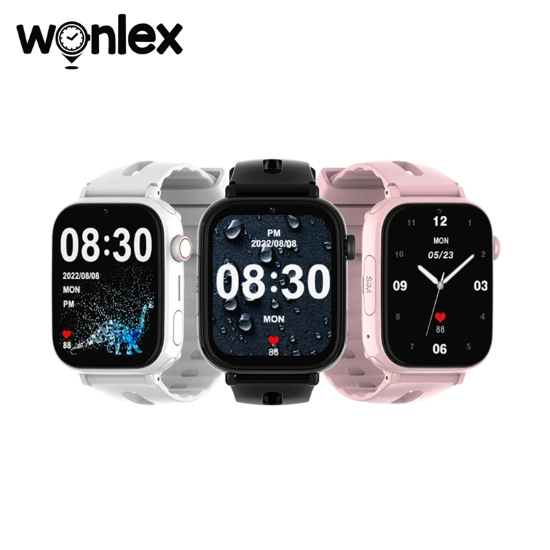 

Детские Смарт-часы Wonlex с функцией SOS, GPS, трекером и камерой 4G