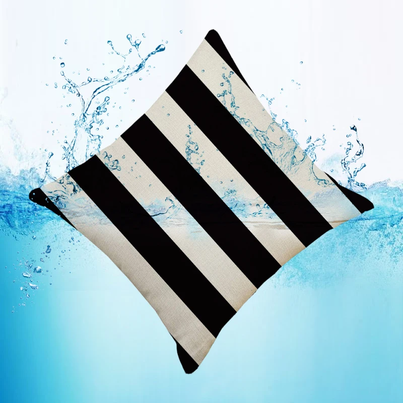 Полиэстер с геометрическим принтом водонепроницаемый чехол для подушки