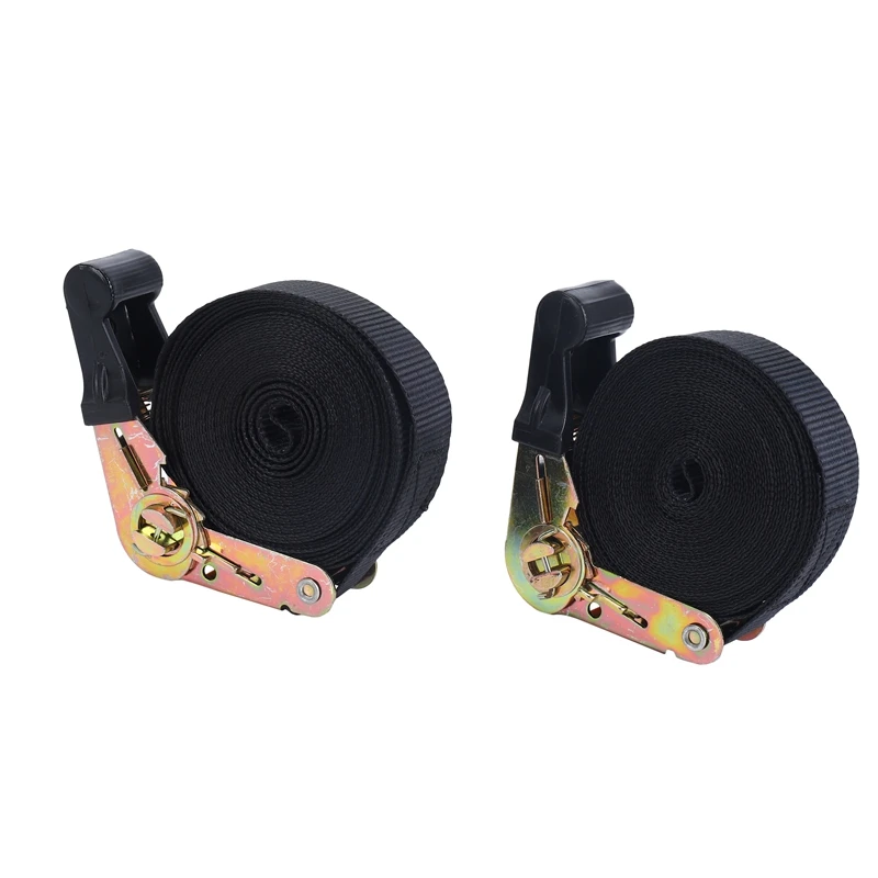 

2 Pack 20 FT Ratchet Tie Downs Straps 6M X25mm Endless Ratchet Strap Heavy Duty Cam Buckles Strap for Motorcycles,Car