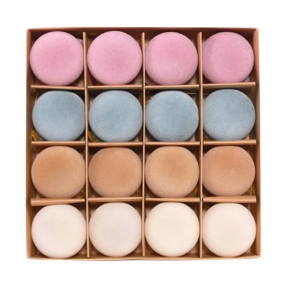 

Рождественские шары бархатные 6 см 16 шт