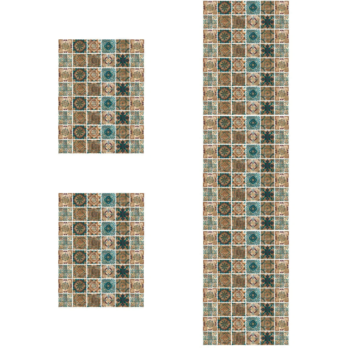 

240 pcs Kitchen Tile Sticker Self-adhesive Wall Stickers Wall Decals Bathroom Tile Decorative Stickers