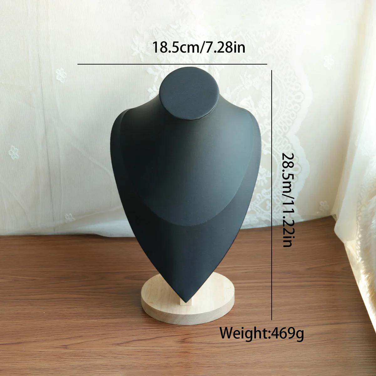 

Деревянный манекен-бюст для ожерелий