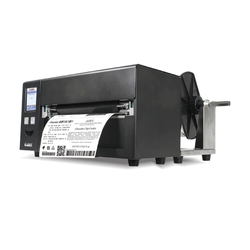 Фото Промышленный широкоформатный принтер этикеток Godex HD830i с шириной печати 8 дюймов, 300 dpi, настольный термотрансферный/прямой термопринтер №2