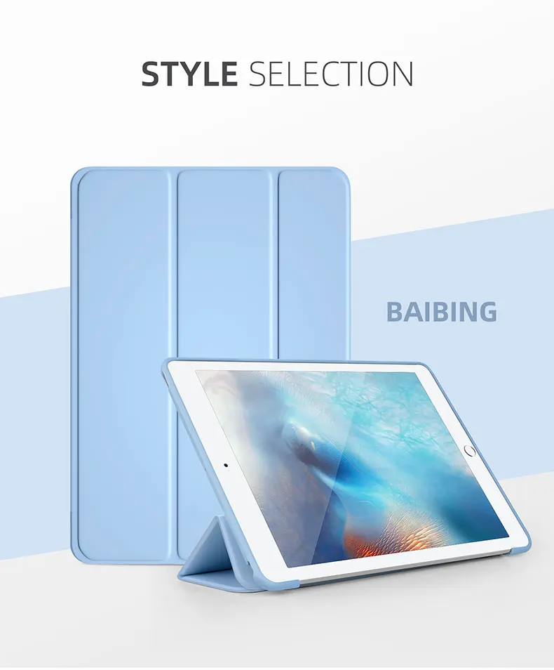 

For Apple iPad Air Pro 1 2 3 4 5 6 7 8 9 9.7 10.2 10.5 10.9 12.9 11 2th 3th 4th 5th Gen mini Tablet Case Wake/Sleep Smart Cover