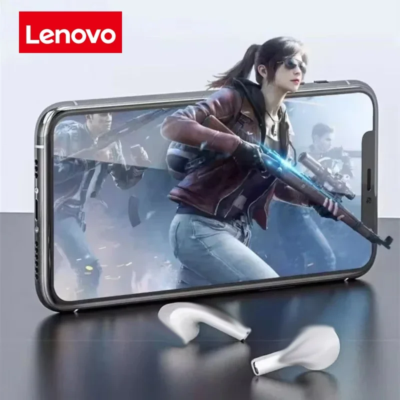 Фото Bluetooth-гарнитура Lenovo, устойчивая к поту и легкая, совместимая со смартфонами, ноутбуками и другими устройствами, дизайном-вкладышами. №4