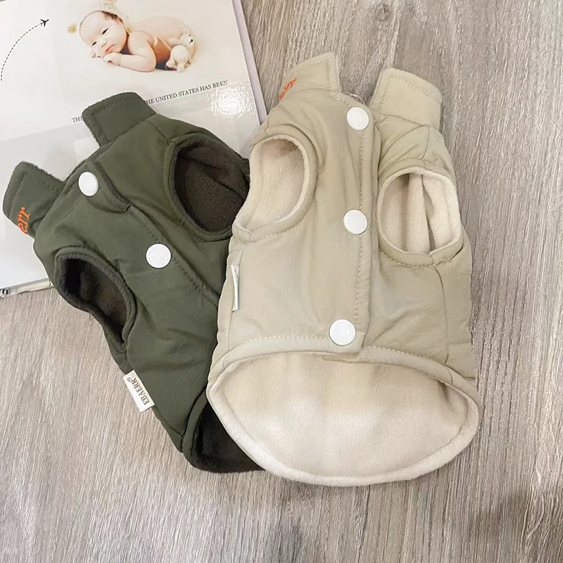 

Blank Warm Pet Dog Winter Clothes Puppy Clothing Sleeveless Dog Vest Down Jacket Yorkie Terrier Outfits Small Medium Dog Coat 2L