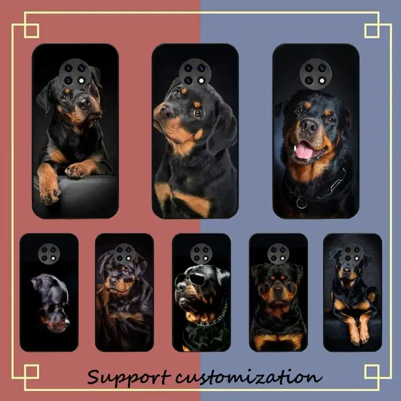 

FHNBLJ Cute Rottweiler Dog Phone Case for Redmi 8 9 9A for Samsung J5 J6 Note9 for Huawei NOVA3E Mate20lite cover