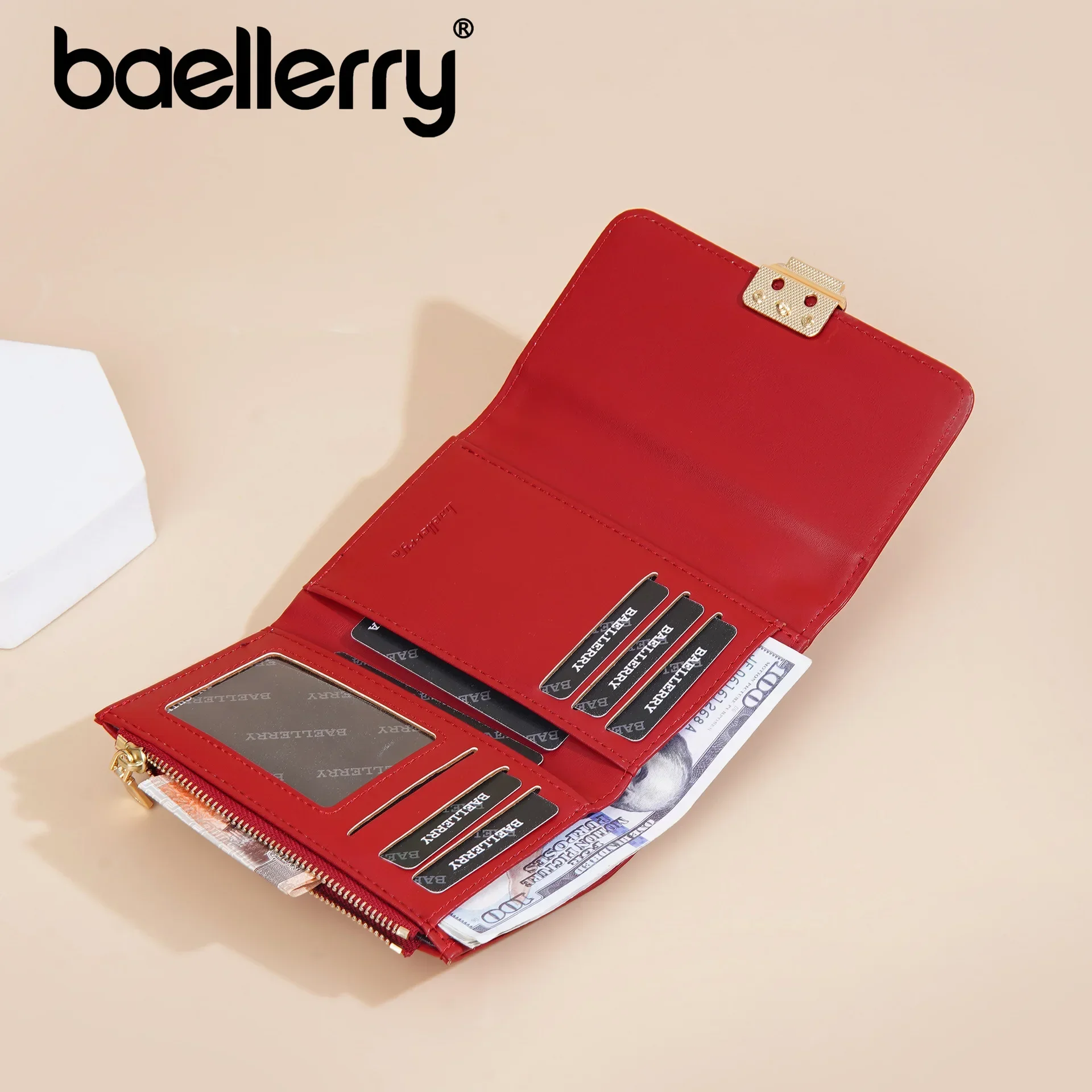 Средние кошельки для женщин Дамский кошелек Роскошный дизайнерский трендовый