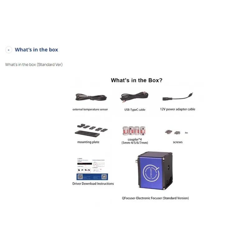 Qhyccd Q-электрический фокусировщик подходящий для большинства астрофотографий с