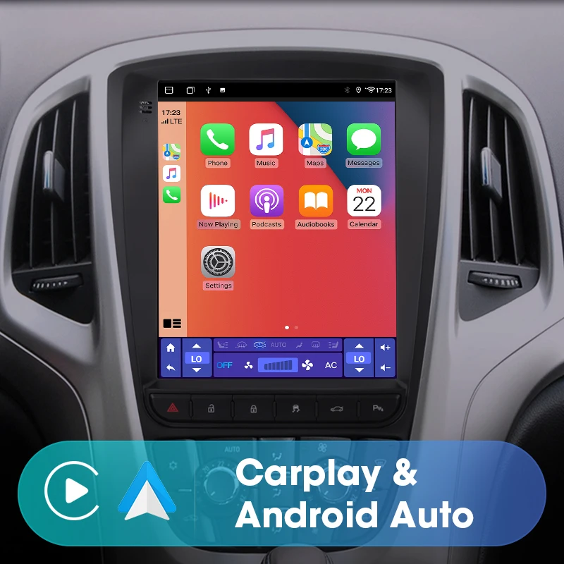 Srnubi Android Carplay Автомагнитола для Opel Astra J Buick Verano 2007-2014 мультимедийный плеер Tesla Style 2