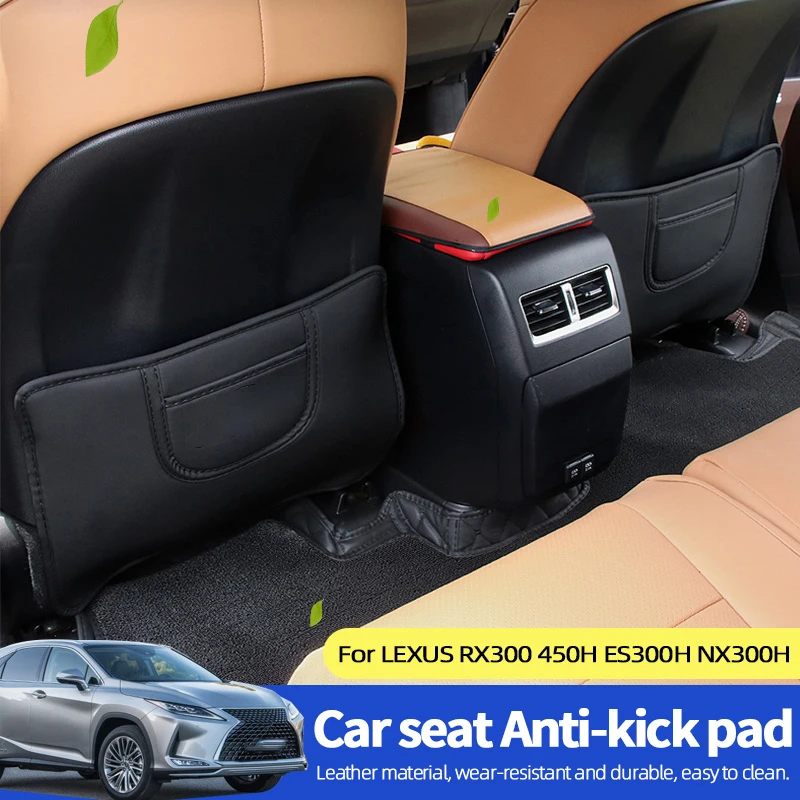 

Anti-Kick Pad For Car Seat For LEXUS RX300 450H ES300H NX300H Car Seat Back PU Dust-Proof Children's Kicks Against Dirt Tool