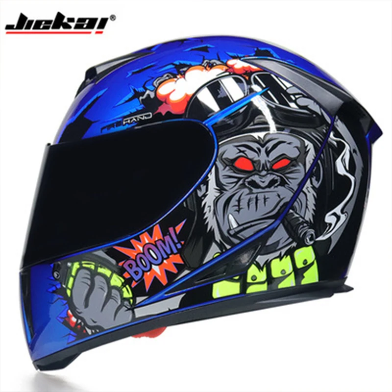 

Full Face Motorcycle Helmet Dual Lens Stylish Fast Release Racing With Washable Lining Helm Casco Casque Moto DOT Approved