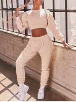 two piece womens three piece jacket and pants suit 2021 summer and autumn leisure sports suit womens two piece sportswear