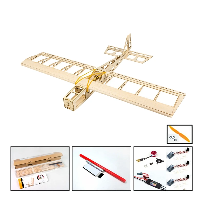 

R03 STICK-06 Airplane 580Mm Wingspan Balsa Wood DIY Electric Aircraft RC Flying Toy Version Unassembled Easy Install Full Set