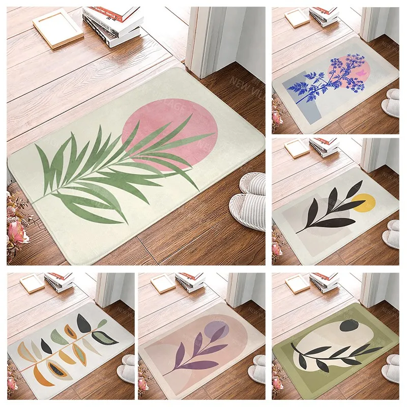 

Anti-slip Bath Mat Bathroom Small Rug Shower Mat Home Decor Door Mat Kitchen mat Bedroom Entrance Room Mats boho abstract modern