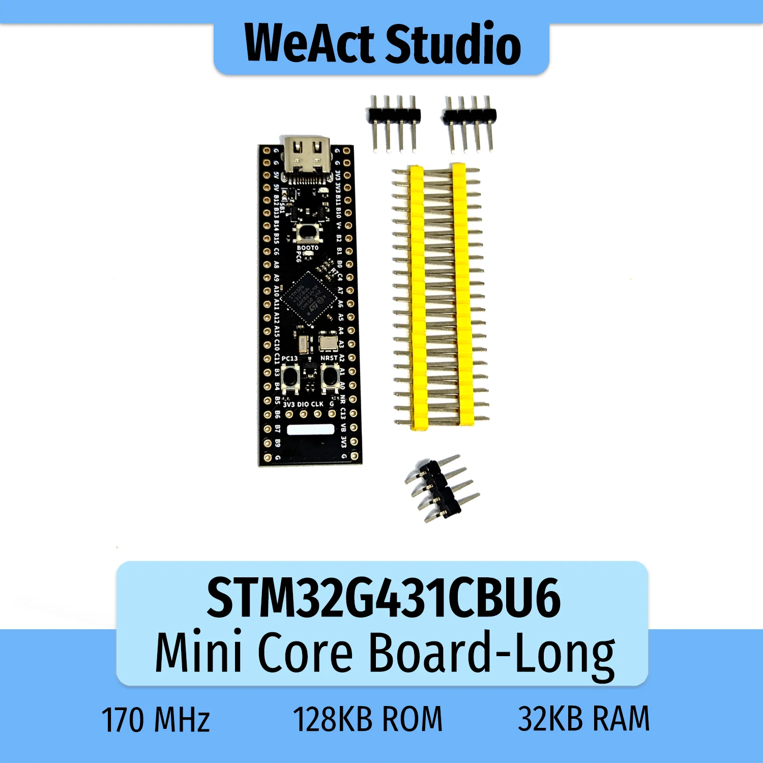 Asttenno WeAct STM32G431CBU6 STM32G431 STM32G4 STM32 Kernplatine Demo-Board