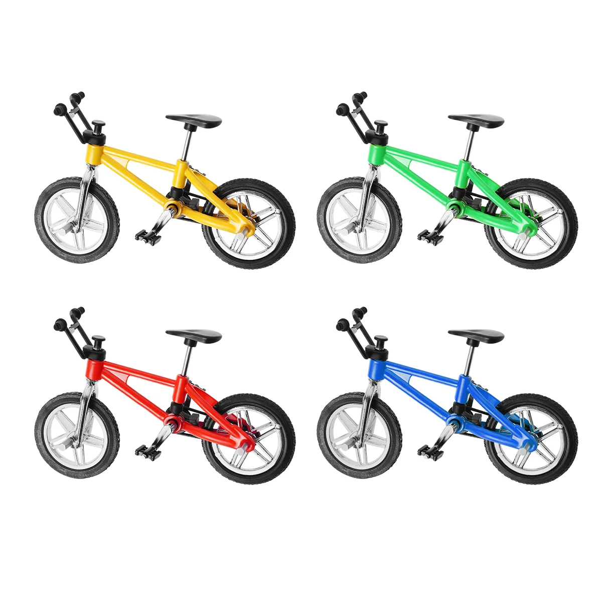

4pcs Finger Bikes Miniature Model Figurines 1: 18 Mountain Bike Cool Small Finger for Kids Boys 105 x 7 x 55cm Minibike