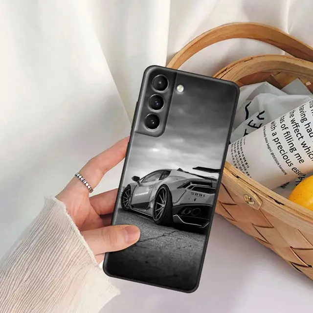 Cool Sports Cars Male Men Phone Case For Samsung Galaxy S20 S21 FE S10 S9 S8 S22 Plus Ultra 5G S10e Lite Case Black Soft Cover images - 6